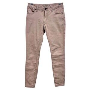 Burberry Brit Womens Skinny Low Rise Jeans Size 27‎ Nude Authentic Designer